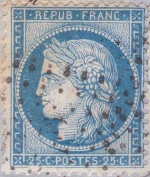 n°60B 137D5R type III (1er timbre) sur lettre du 24 mars 1874