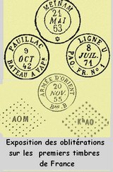 Etude  marcophile<br>Exposition par timbre ou par oblitération